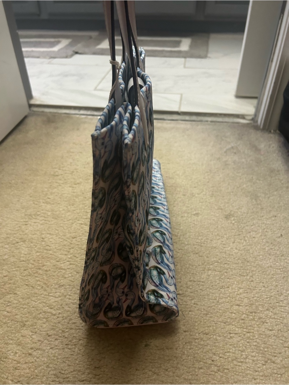 NWT TORY BURCH ELLA printed tote in swan 🦢 print! - Picture 16 of 16